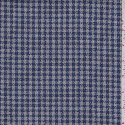 Stone Grey/Dark Ink Check Cotton