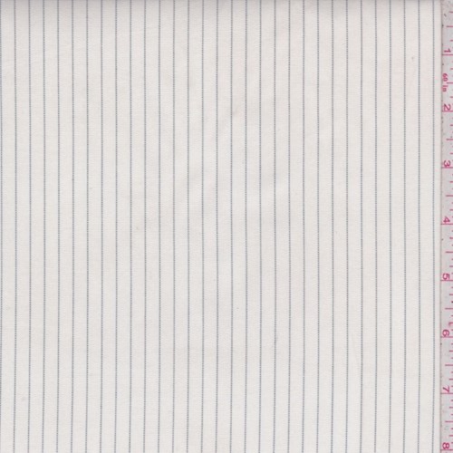 Ivory/Silver Sage Pinstripe Shirting