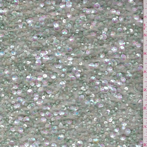 Seafoam Sequin Chiffon
