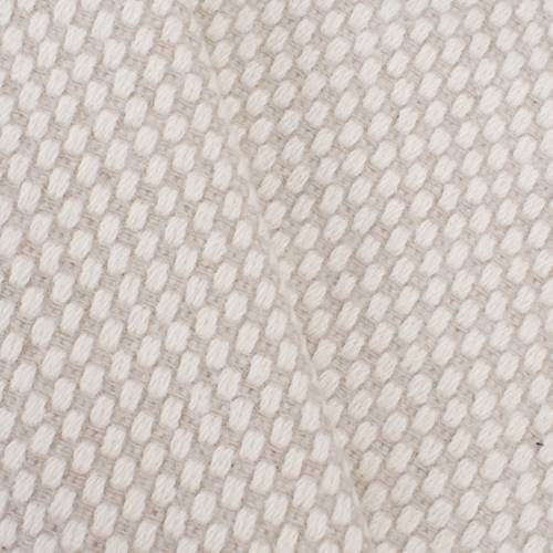 Powder White/Beige Basket Dobby Home Decorating Fabric DFW59205