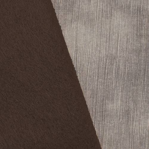 Taupe Brown Striated Velvet Doubleweave Decorating Fabric DFW59219