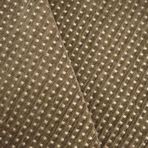 Brown/Beige Chenille Grid Textured Woven Decorating Fabric DFW59247