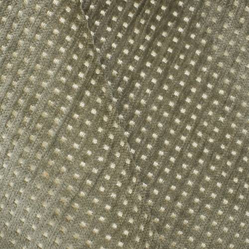 Pewter/Beige Chenille Grid Textured Woven Decorating Fabric DFW59248