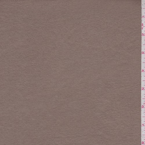 Dark Taupe Slubbed Jersey Knit