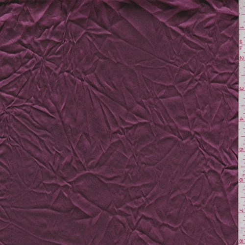 Mulberry Wrinkled Polyester Satin