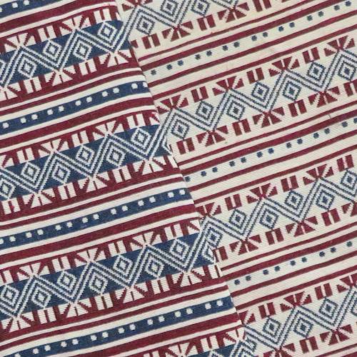 Blue/Red/White Tribal Stripe Double Jacquard Jacketing 71142