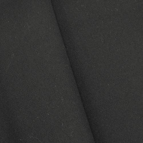*3 1/8 YD PC -- Classic Black Wool Blend Woven Shirting DFWAP364