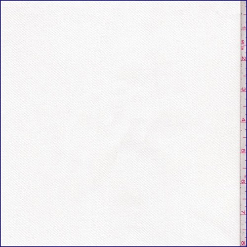 Pale Cream Stretch Denim