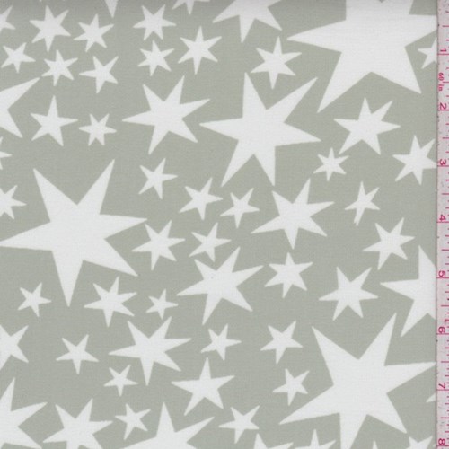 Silver Sage/White Star Georgette