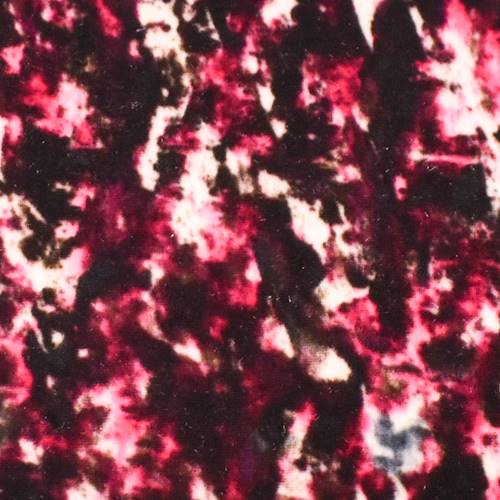 Fuchsia/Brown/Multi Abstract Textured Printed Velvet Knit 71167