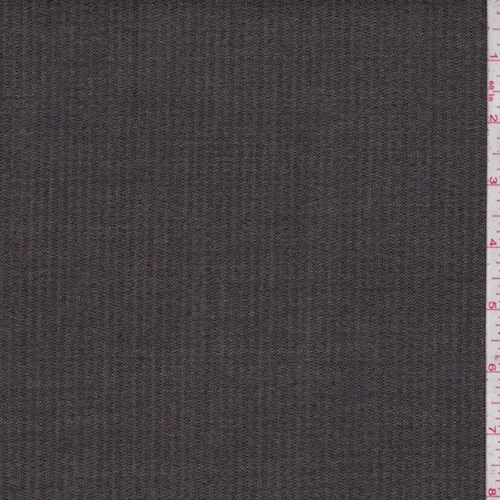 Black/Brown Tropical Wool Stripe Suiting