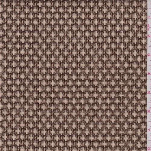 Mocha/Tan Wool Blend Ogee