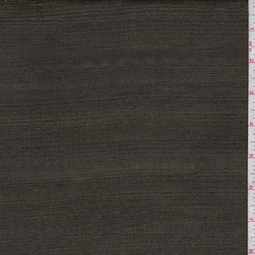 Olive Brown Silk Dupioni