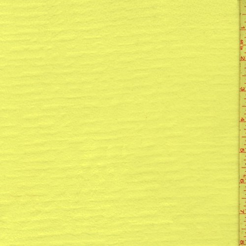 Neon Yellow Fleece Lined Scuba Knit