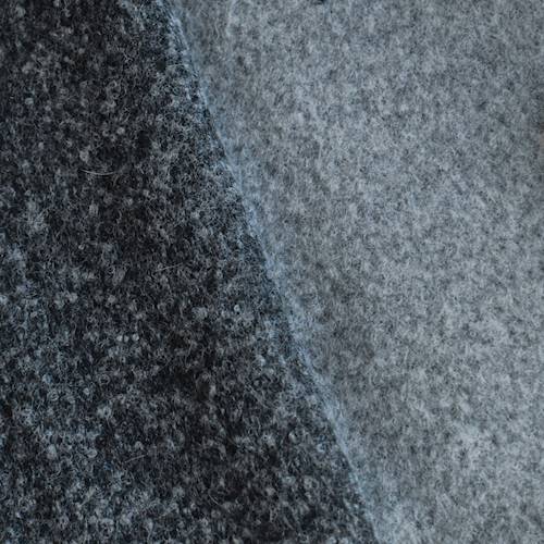 Dusty Fog Gray Wool Blend Brushed Woven Coating 71283