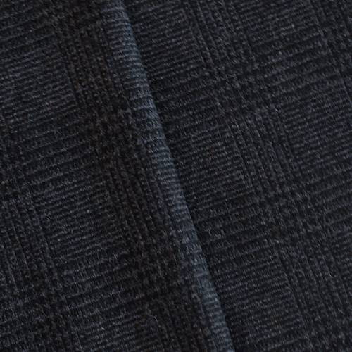 Black/Deep Navy Wool Blend Glen Plaid Jacketing 71302