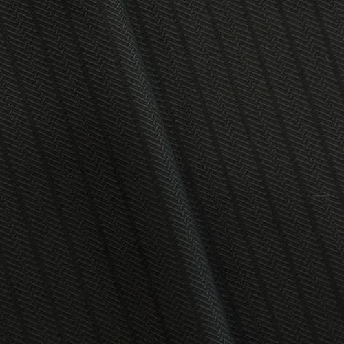 Deep Gray/Black Wool Blind Stripe Twill Suiting 71305
