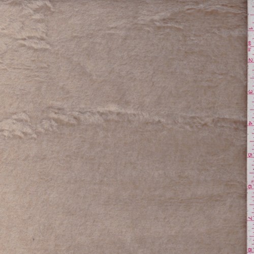 Light Camel Brushed Faux Fur/Suede