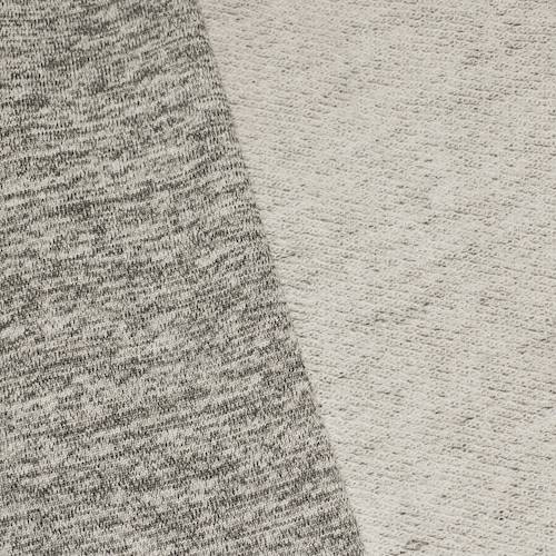 Static Gray Cotton Blend French Terry Knit DFW11223