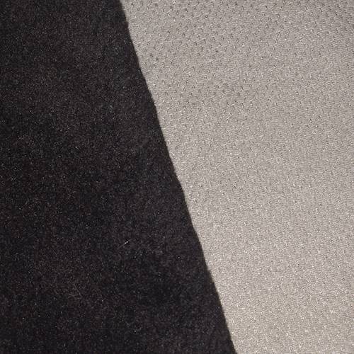 Black/Gray Bonded Sherpa Fleece Knit DFW11187