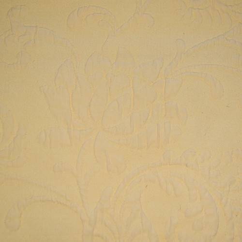 *9 1/8 YD PC -- Antique Yellow Floral Cotton Matelasse Home Decorating Fabric DFWX3326-X