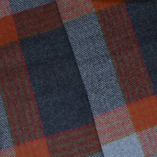 *6 1/8 YD PC -- Red/Gray/Multi Wool Blend Plaid Woven Jacketing DFWAP000588