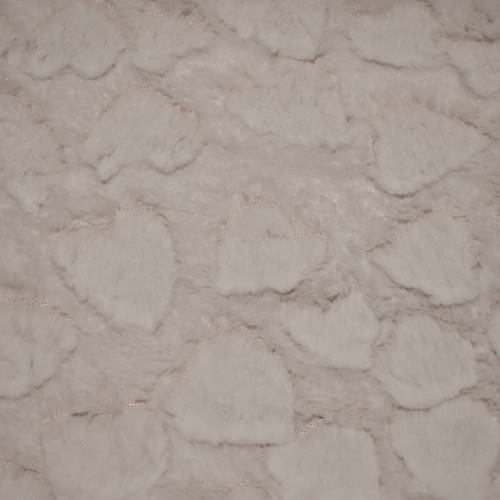 White Heart Minky Faux Fur Knit DFW11269