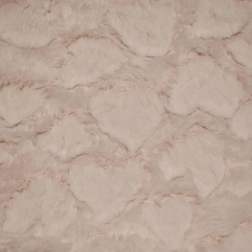 White Heart Minky Faux Fur Knit DFW11270