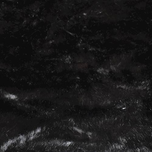 *5 YD PC -- Night Black Faux Fur Knit DFW11285-X