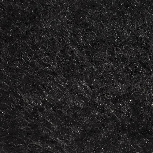 *3 YD PC -- Onyx Black Shaggy Faux Fur Knit DFW11290-X