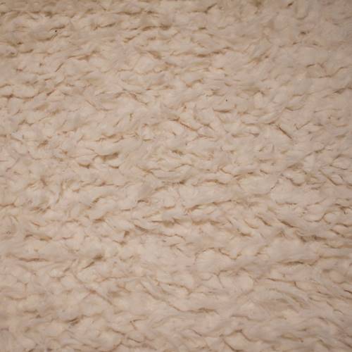 *4 1/2 YD PC -- Cream Ivory Shaggy Faux Fur Knit DFW11291-X