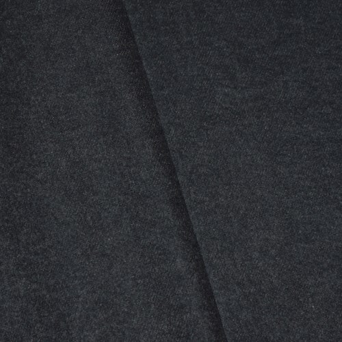 *4 1/2 YD PC -- Navy/Gray/White Wool Blend Plaid Woven Jacketing