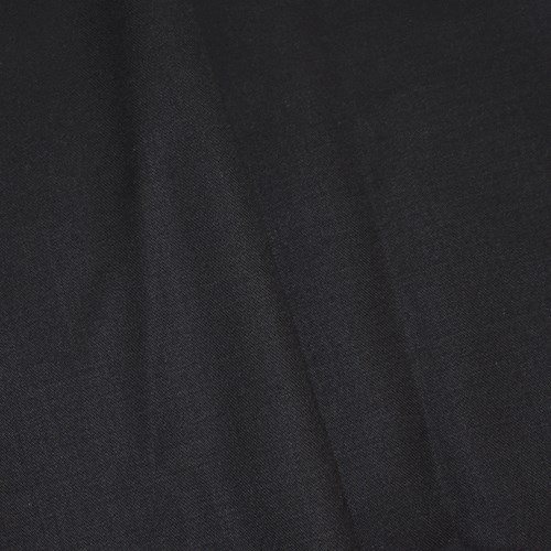 *7 1/4 YD PC -- Deep Navy Blue Semi-Opaque Poly/Wool Blend Shirting