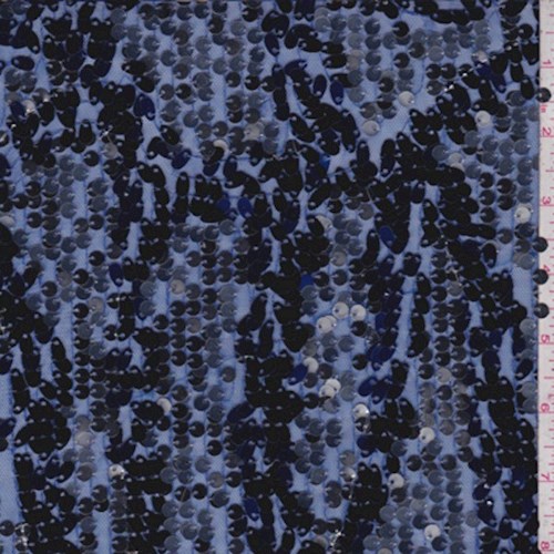Cobalt Blue/Silver Sequin Tulle