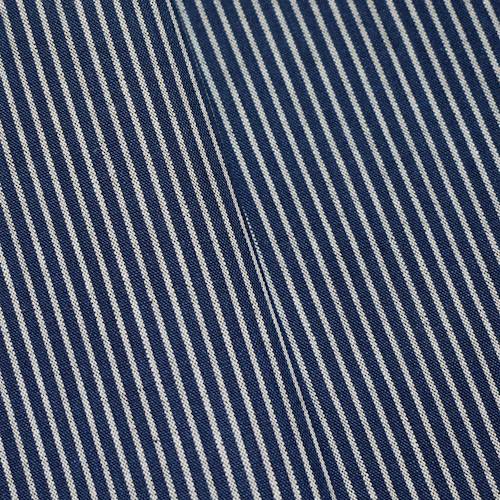 *10 1/2 YD PC -- Blue/White Stripe Cotton Woven Jacketing DFWAP00036