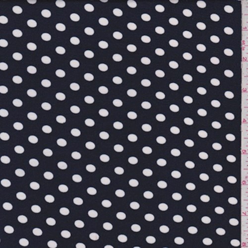 Dark Navy Dot ITY Knit