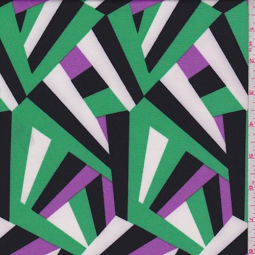 Kelly/Purple/White Abstract Prism ITY Knit