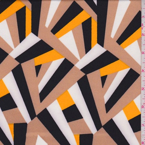 Beige/Black/Gold Abstract Prism ITY Knit