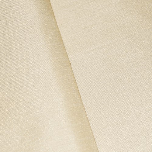 *5 3/4 YD PC -- Pearl Ivory Poly Shantung Home Decorating Fabric