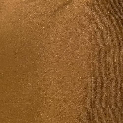 *2 7/8 YD PC -- Copper Tan/Brown Silk Dupioni Shantung Decorating Fabric DFW3380-X