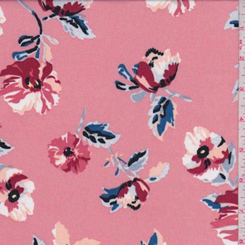 Blush/Brick Modern Floral ITY Knit