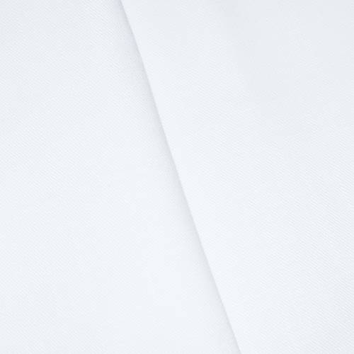 *7 YD PC -- White Cross-Hatch Slub Twill Woven Jacketing DFWAP000942
