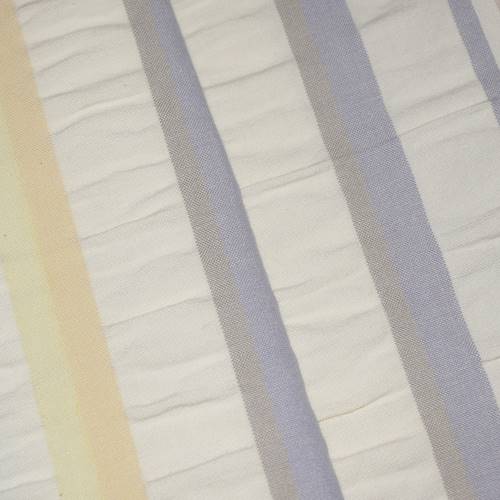 *3 YD PC -- Pastel Purple/Green/Multi Stripe Seersucker Decorating Fabric DFWX3189-X