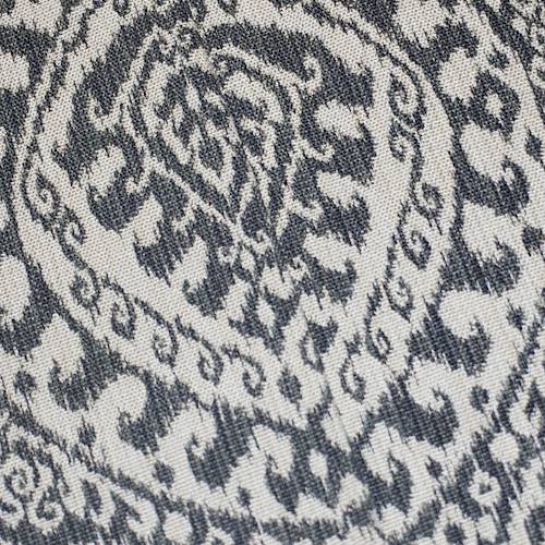 *7 5/8 YD PC -- Black/Gray/Beige Ogee Damask Home Decorating Fabric DFWX3404-X