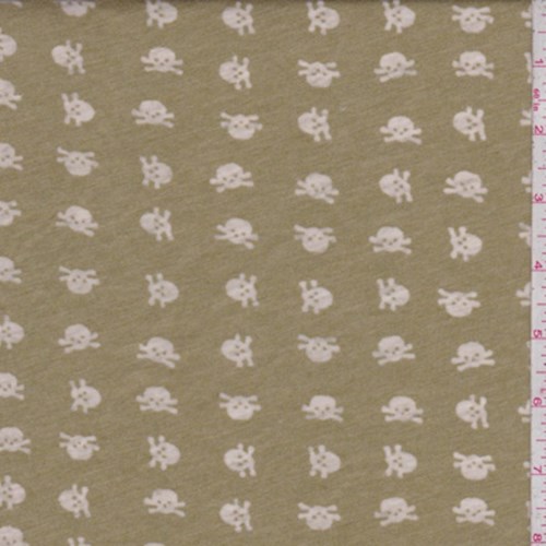 Seaweed Green Mini Skull/Crossbones Burnout Knit