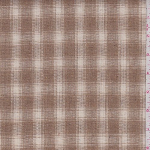 Butterscotch/Ivory Plaid Wool Blend Plaid