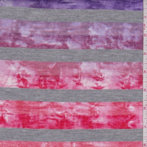 Rainbow Tie Dye Stripe T-Shirt Knit