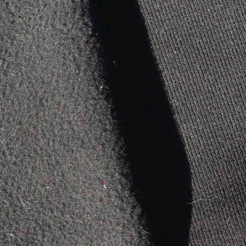 *3 3/8 YD PC -- Matte Black Fleece Knit Decorating Fabric DFWX3627-X