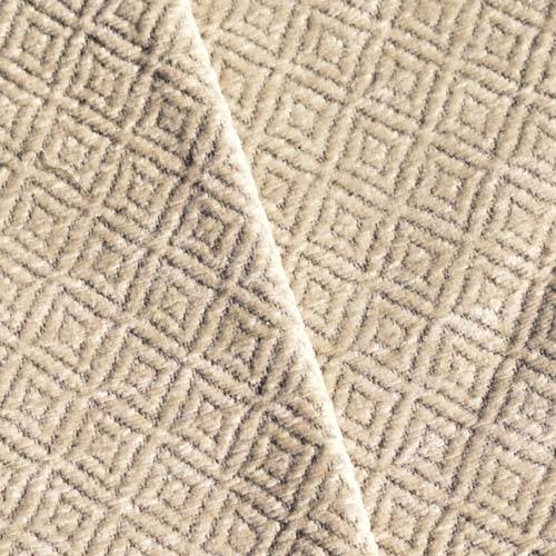 *7 5/8 YD PC -- Soft Taupe Beige Textured Diamond Chenille Decorating Fabric DFWX3641-X