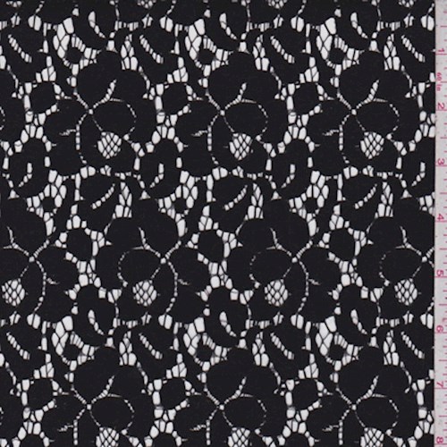 Black Floral Bloom Lace